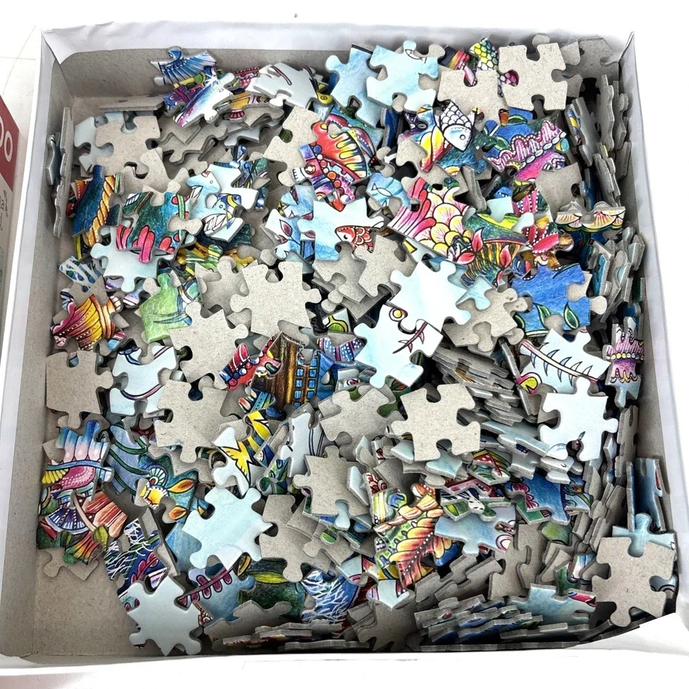 Buffalo Johanna Basford's Lost Ocean Beneath The Waves 500 Piece Puzzle w Poster